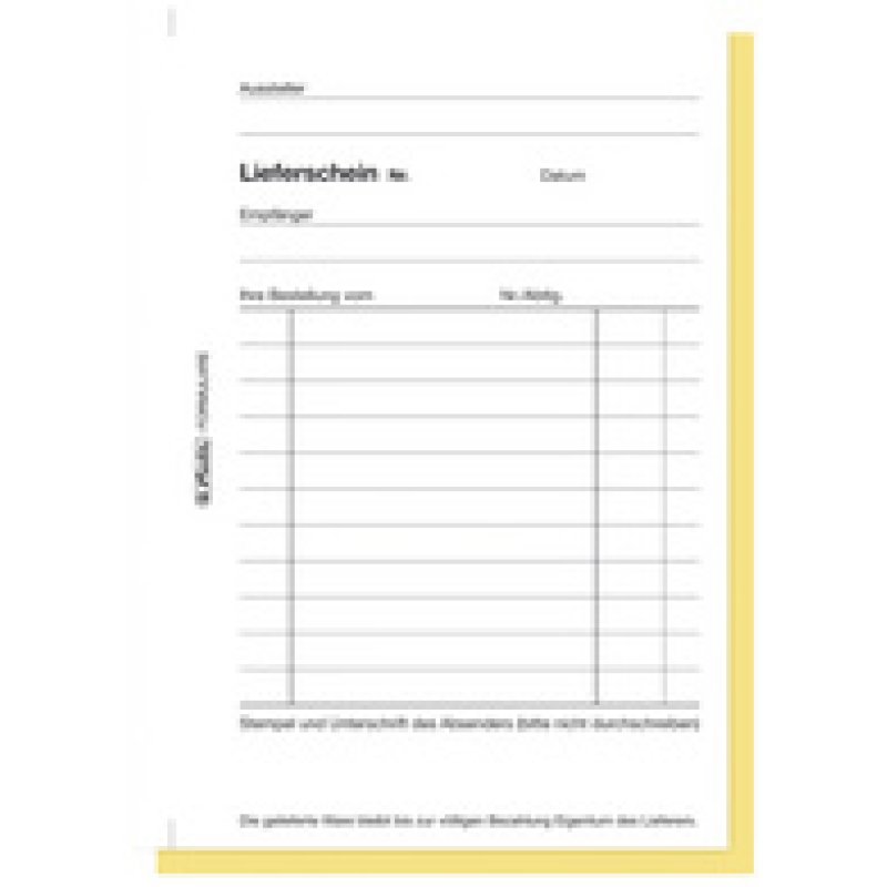herlitz Formularbuch "Lieferschein 202", A6, 2 x 40 Blatt