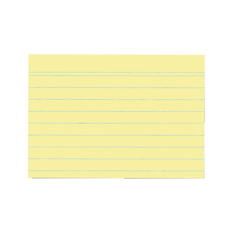 herlitz Fiches bristol, A7, ligné, jaune
