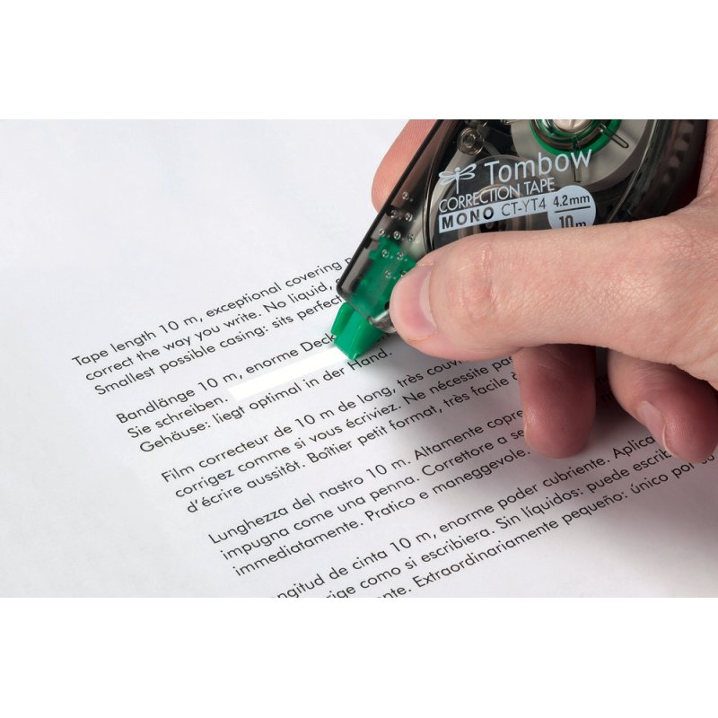 Tombow MONO YT4 20pcs film/bande correcteur 10 m Blanc 20 pièce(s)