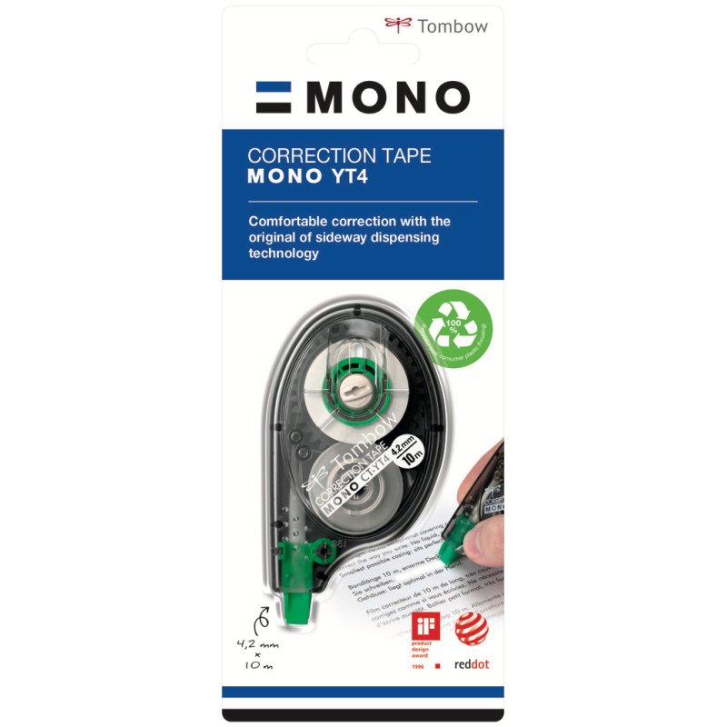 Tombow Mono YT4 correction tape 10 m White 1 pc(s)