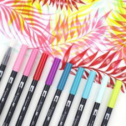 TOMBOW Feutre double pointe ABT DUAL BRUSH PEN, tons gris