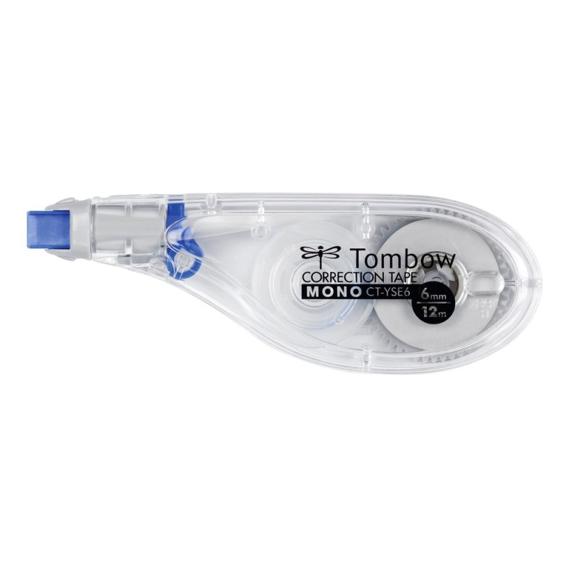 Tombow MONO film/bande correcteur 12 m Bleu, Transparent, Blanc 1 pièce(s)