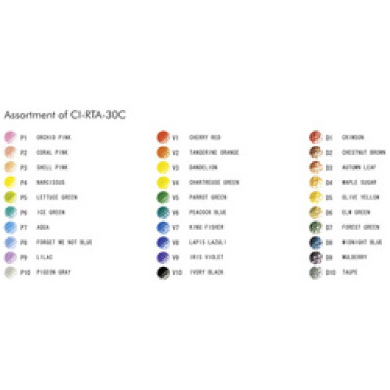 TOMBOW Kit crayon de couleur "IROJITEN"-Rainforest,Set de 30