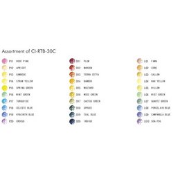 TOMBOW Crayons de couleur "IROJITEN" Woodlands, set de 30,