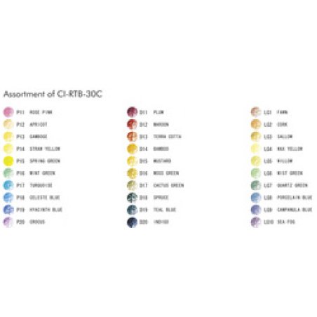 TOMBOW Crayons de couleur "IROJITEN" Woodlands, set de 30,