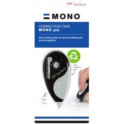 Tombow MONO grip film/bande correcteur 10 m Noir, Gris 1 pièce(s)