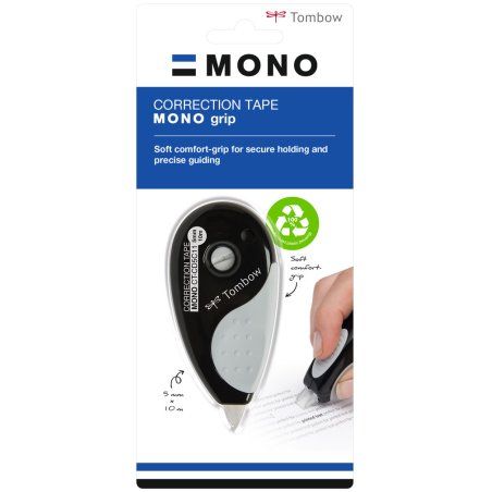 Tombow MONO grip correction tape 10 m Black, Grey 1 pc(s)