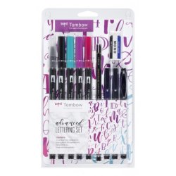 Tombow Kit de calligraphie "advanced", kit de 10