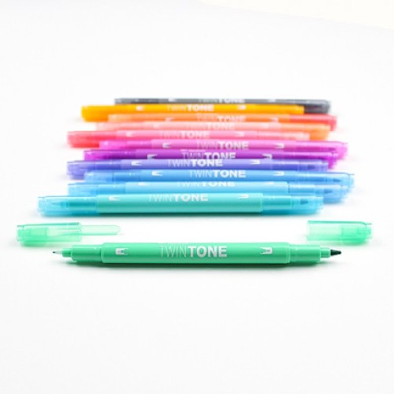 Tombow Feutre double pointe "TwinTone" Pastell Colours