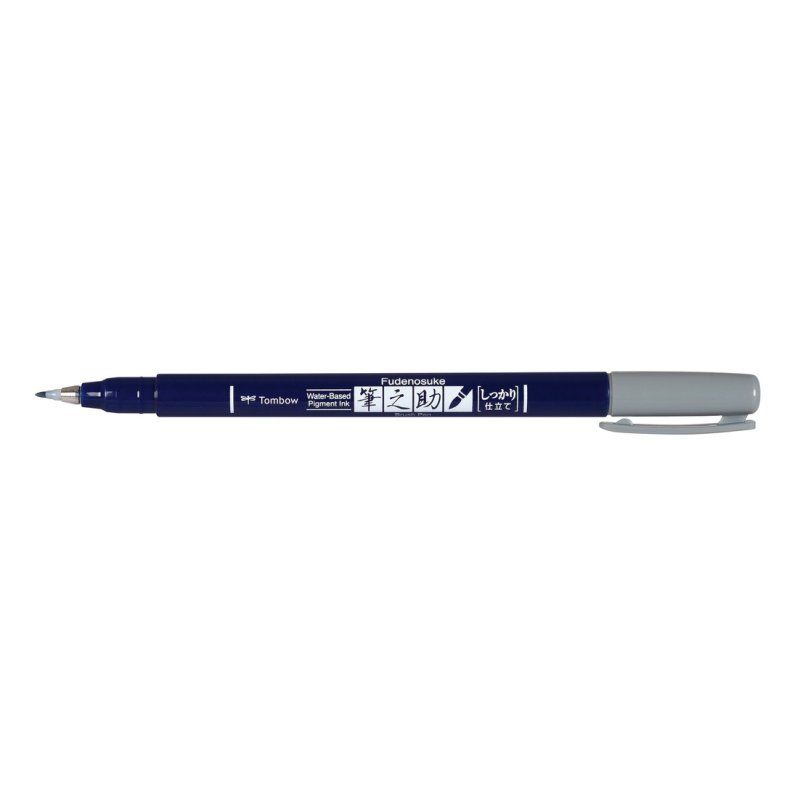 Tombow Fudenosuke calligraphy pen Grey 1 pc(s)