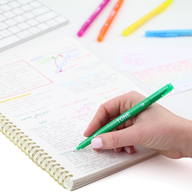 Tombow Feutre double pointe "TwinTone" Rainbow, set de 12