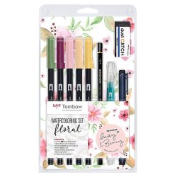 Tombow Pinceau à réservoir d'eau, plat, blister