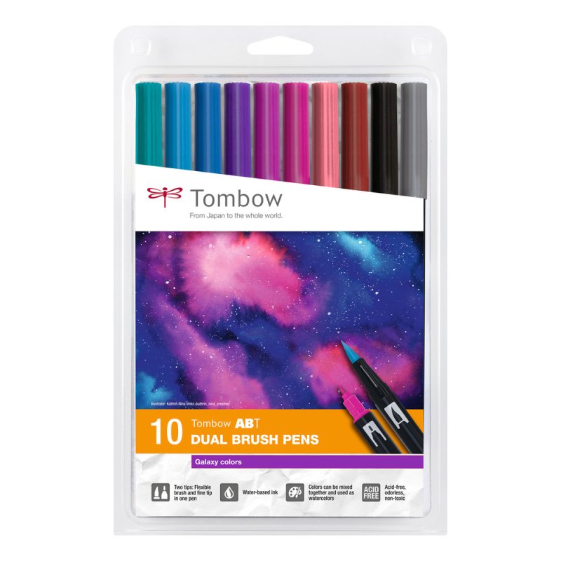 Tombow ABT Dual Brush Pen Set stylo-feutre Multicolore 10 pièce(s)