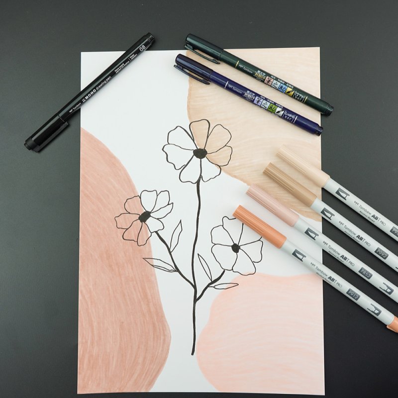 Tombow Feutre fin MONO drawing pen, largeur de tracé 04