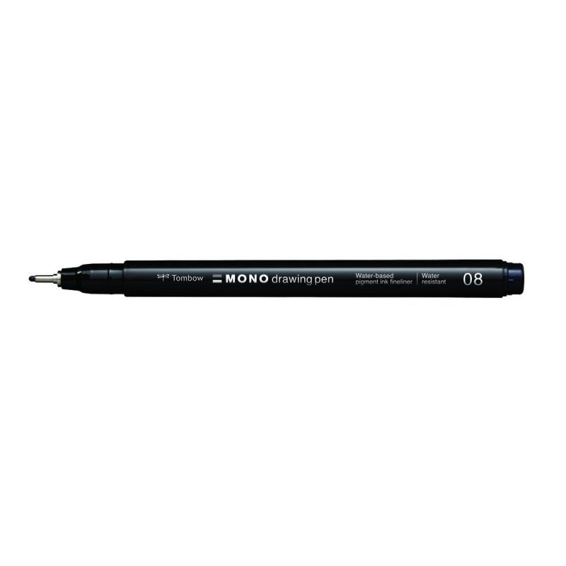Tombow WS-EFL-H-08 stylo fin Noir 1 pièce(s)