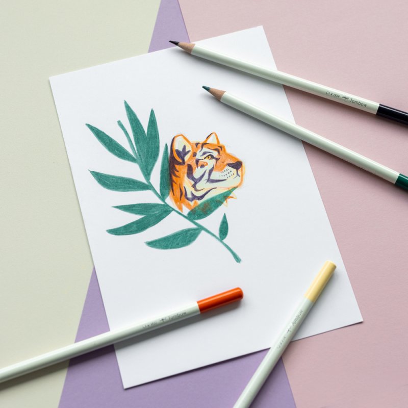 Tombow Color pencil IROJITEN set volume 8: Very pale tone lll