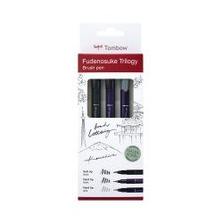Tombow WS-BHS-3P stylo de calligraphie Noir, Gris 3 pièce(s)