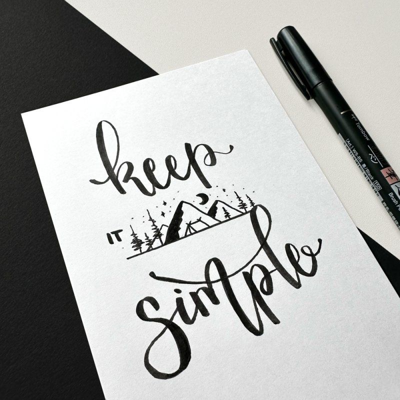 Tombow Crayon de calligraphie Fudenosuke Trilogy, set de 3