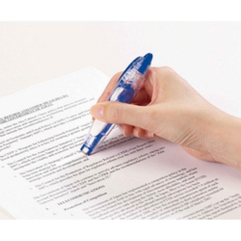 PLUS JAPAN Rouleau correcteur "PS", 5 mm x 6 m, bleu