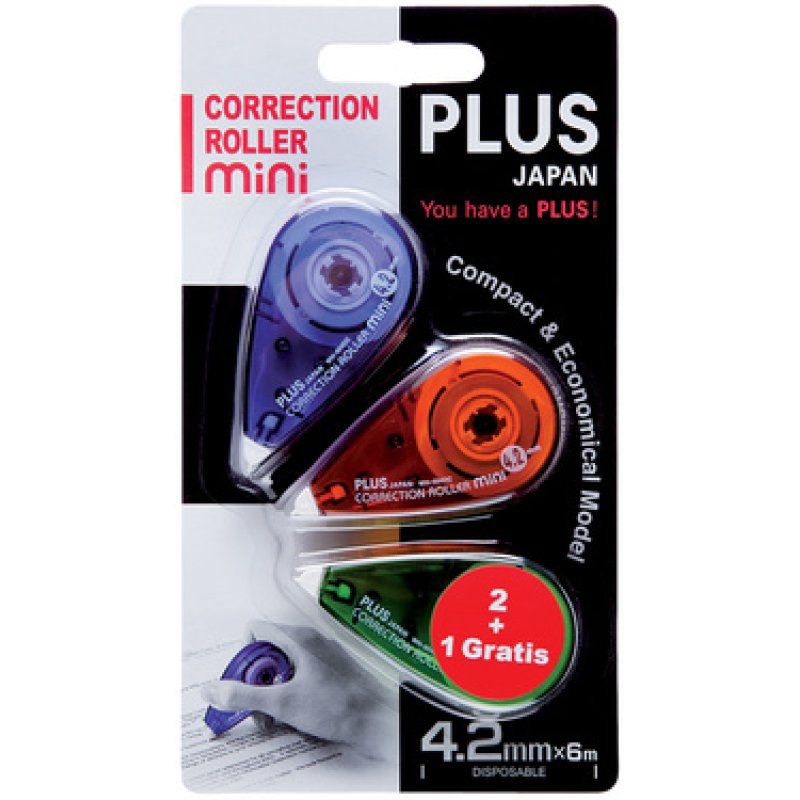 PLUS JAPAN Roller correcteur "MINI", 4,2 mm x 6 m