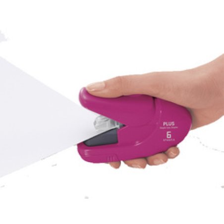PLUS JAPAN Agrafeuse sans agrafe SL-106AB, rose