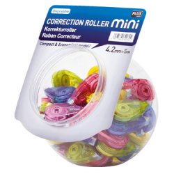 PLUS JAPAN Roller correcteur "MINI", 4,2 mm x 5 m,présentoir