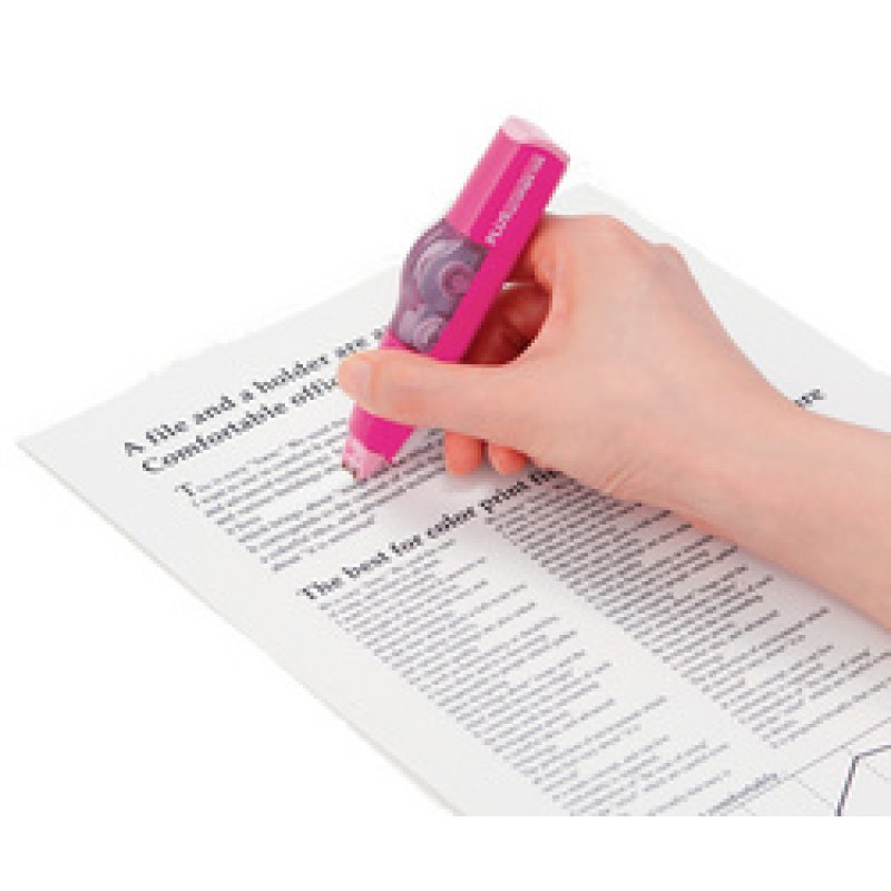 PLUS JAPAN Rouleau correcteur rechargeable "MR", rose