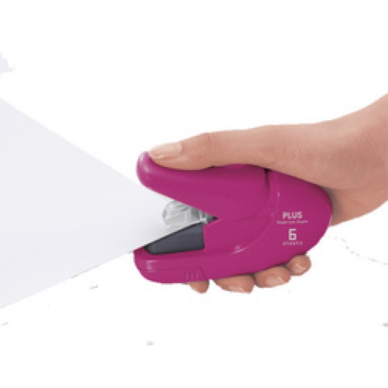 PLUS JAPAN Agrafeuse sans agrafe SL-106AB, bordeaux