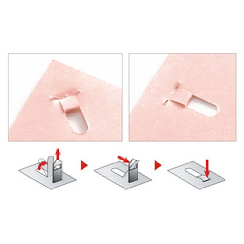 PLUS JAPAN Agrafeuse sans agrafe SL-106AB, bordeaux