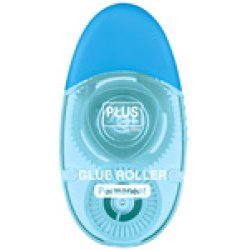 PLUS JAPAN Mini roller adhésif LE TG-1512, 6 mm x 12 m, bleu