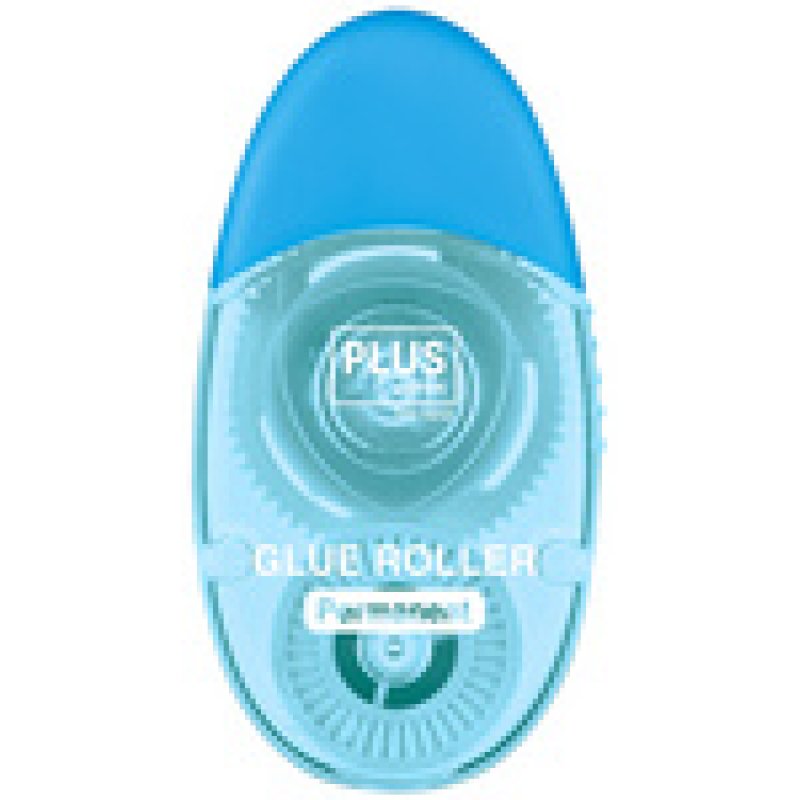 PLUS JAPAN Mini roller adhésif LE TG-1512, 6 mm x 12 m, bleu