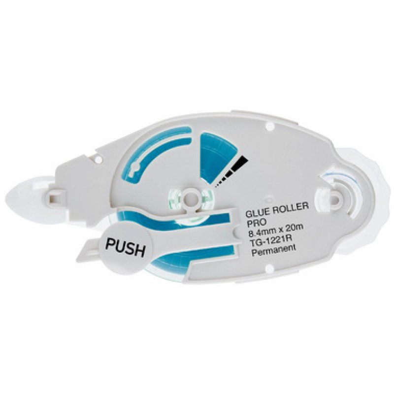 PLUS JAPAN Roller de colle Pro TG-1221, 8,4 mm x 20 m, bleu
