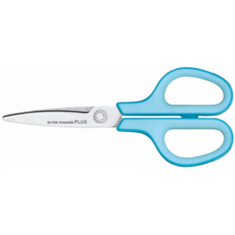 PLUS JAPAN Ciseaux universels FITCUT CURVE, 175 mm, bleu