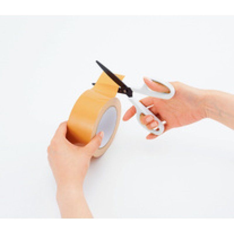 PLUS JAPAN Ciseaux universels FITCUT CURVE Fluor, gris/blanc