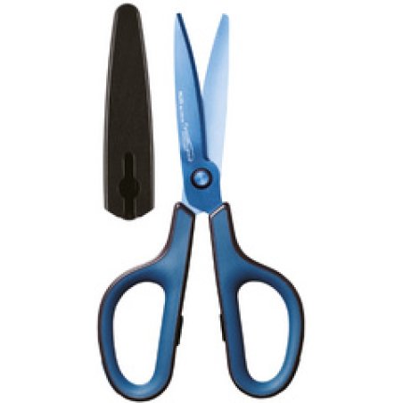 PLUS JAPAN Ciseaux universels FITCUT CURVE Titanium, bleu