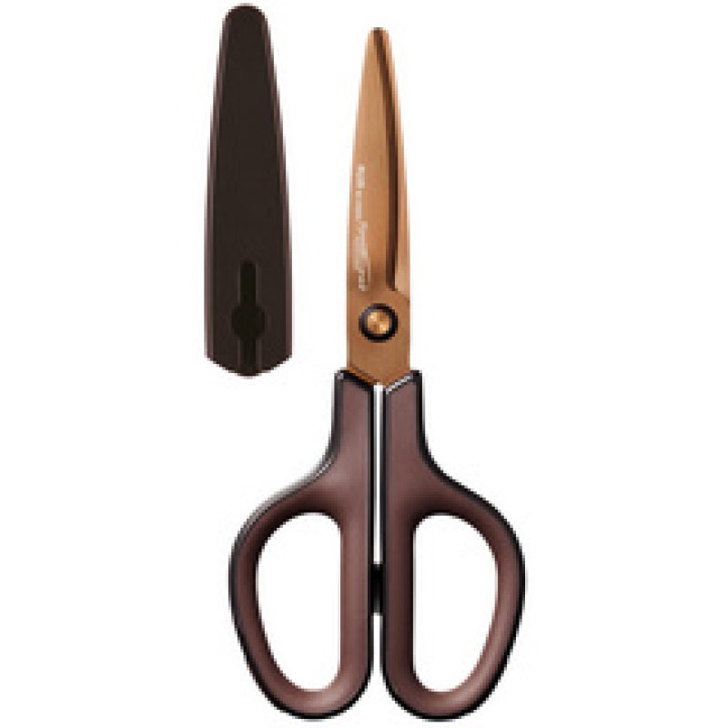 PLUS JAPAN Ciseaux universels FITCUT CURVE Titanium, bleu