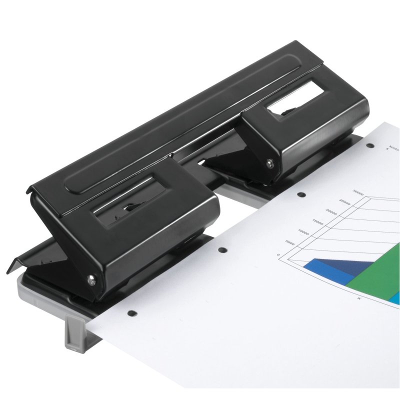 herlitz Perforateur 4 trous, noir