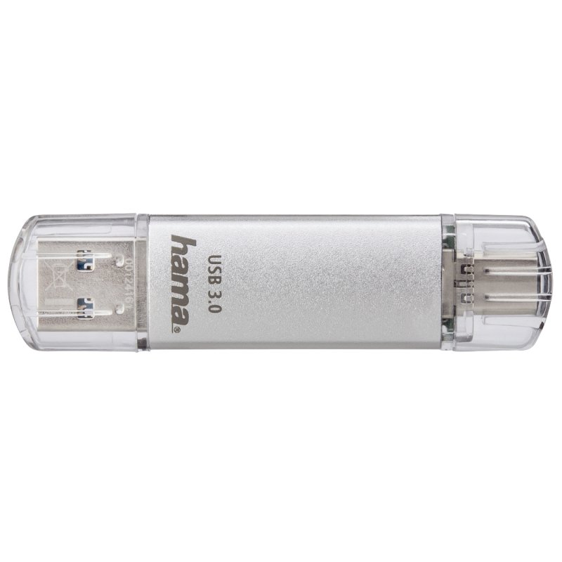 hama Clé USB 3.0/3.1 "C-Laeta", 128 GB, argent