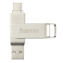 Hama C-Rotate Pro lecteur USB flash 64 Go USB Type-A / USB Type-C 3.2 Gen 1 (3.1 Gen 1) Argent