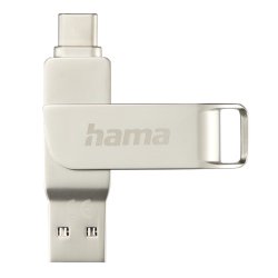 hama Clé USB 3.0/3.1 "C-Rotate Pro", 256 GB, argent