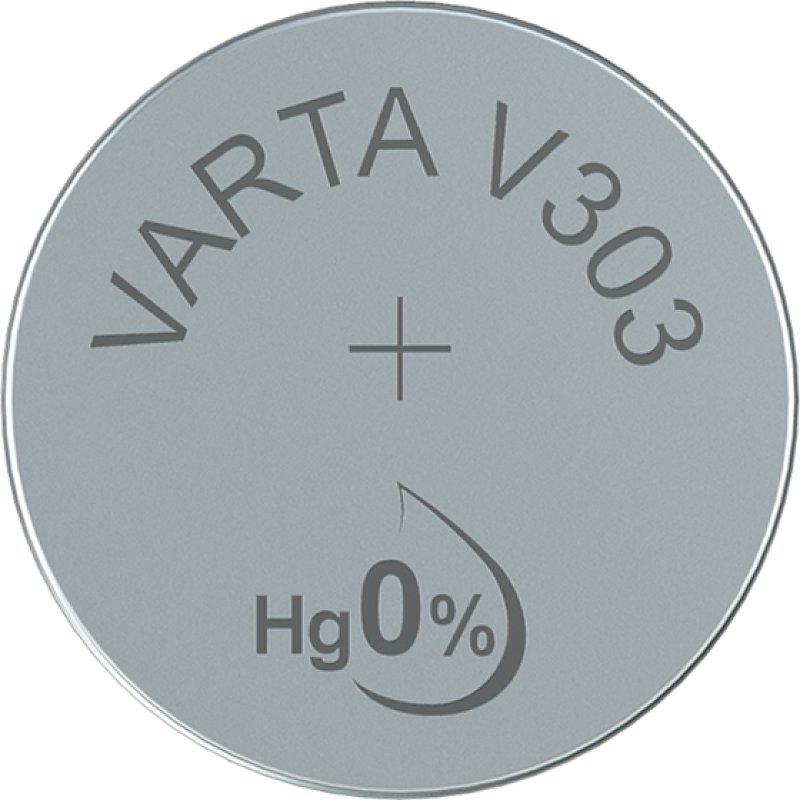 VARTA Pile oxyde argent pour montres, V303 (SR44), 1,55 Volt