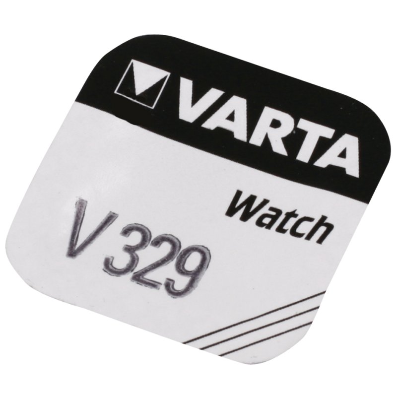VARTA Pile oxyde argent pour montres, V329 1,55 Volt, 37mAh