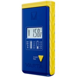 VARTA Testeur de piles, écran LCD, bleu/jaune