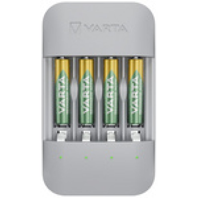 VARTA Chargeur ECO Charger Pro Recycled, avec 4x Micro AAA
