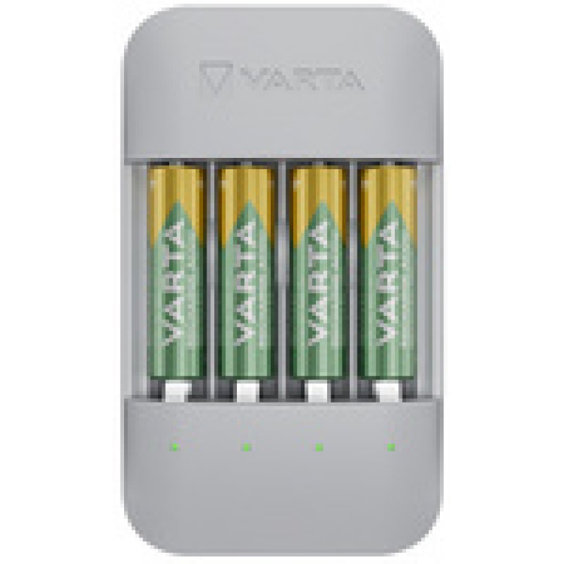 VARTA Chargeur ECO Charger Pro Recycled, avec 4x Micro AA