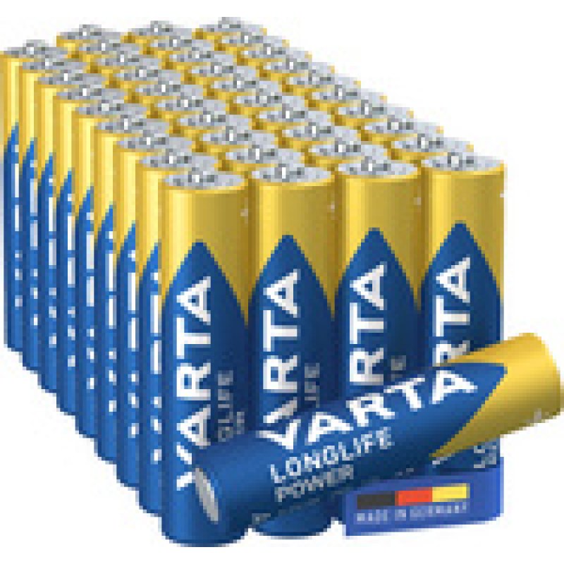 VARTA Pile alcaline Longlife Power carton, de type AAA