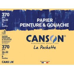 CANSON Papier à dessin Peinture et Gouache, 320 x 240 mm
