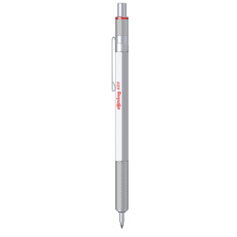 rotring Stylo à bille rétractable 600, argent