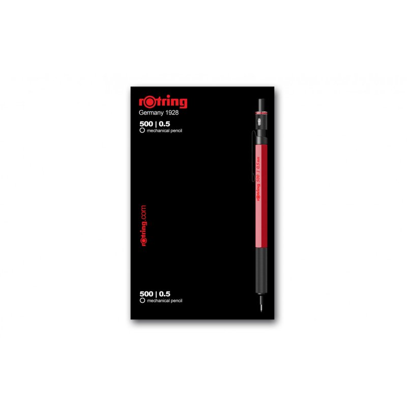 rotring Porte-mines à mines fines 500, 0,5 mm, rouge