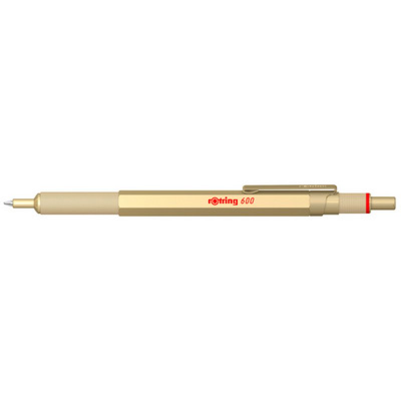 rotring Stylo à bille rétractable 600, or métallisé